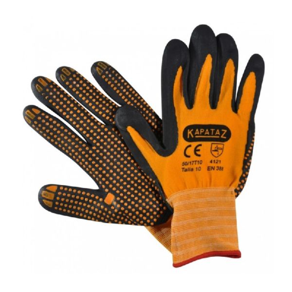 GUANTE NYLON+ESPUMA ULTRAFINO Y PUNTOS T-9